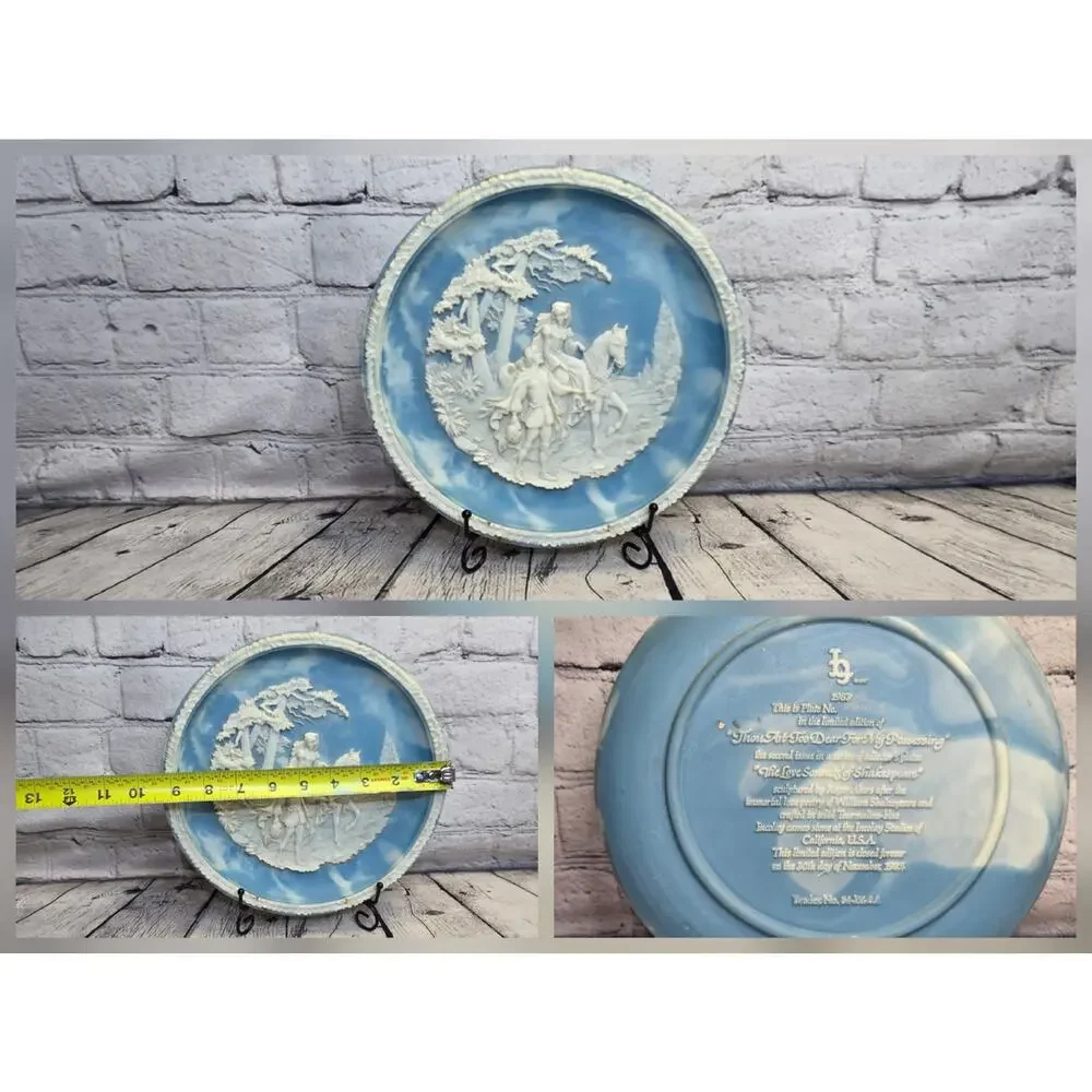 Set of 3 Bradford Exchange Collector's Plate The Love Sonnets of Shakespeare - Picture 4 of 4